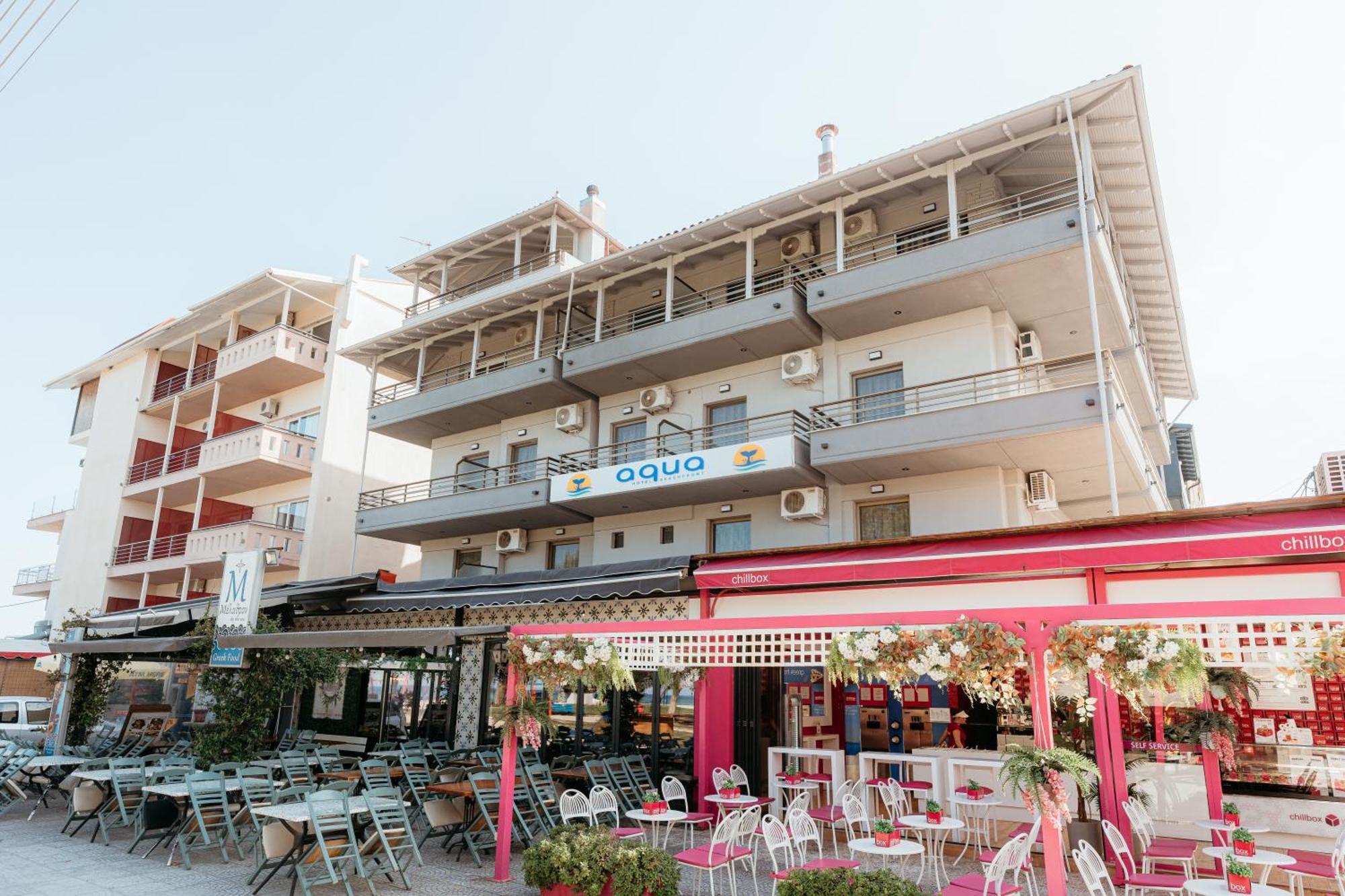 Aqua Beachfront Elegant Hotel Olympiakí Aktí Kültér fotó